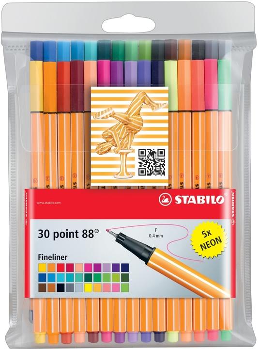 Produktbild STABILO point 88 Fineliner (Mehrfarbig, 1 x)
