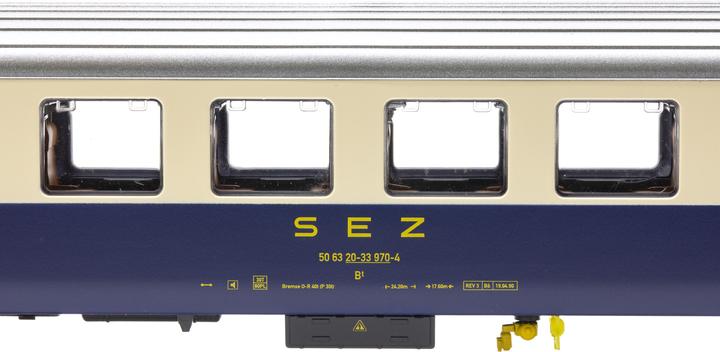 ESU SEZ Voiture pilote Bt 970 bleue/ beige Ep.IV