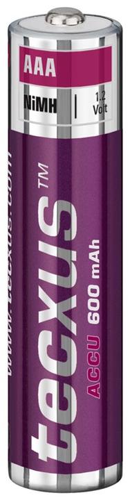 Actual product image Tecxus AAA (Micro)/HR03 - 600 mAh - Nickel metal hydride battery (NiMH), 1.2 V (4 pcs., AAA, 600 mAh)