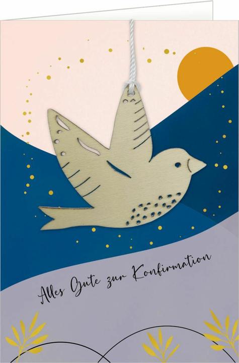 Produktbild Grusskarte-Alles Gute.Konfirmation-Vogel (4 Stk.)