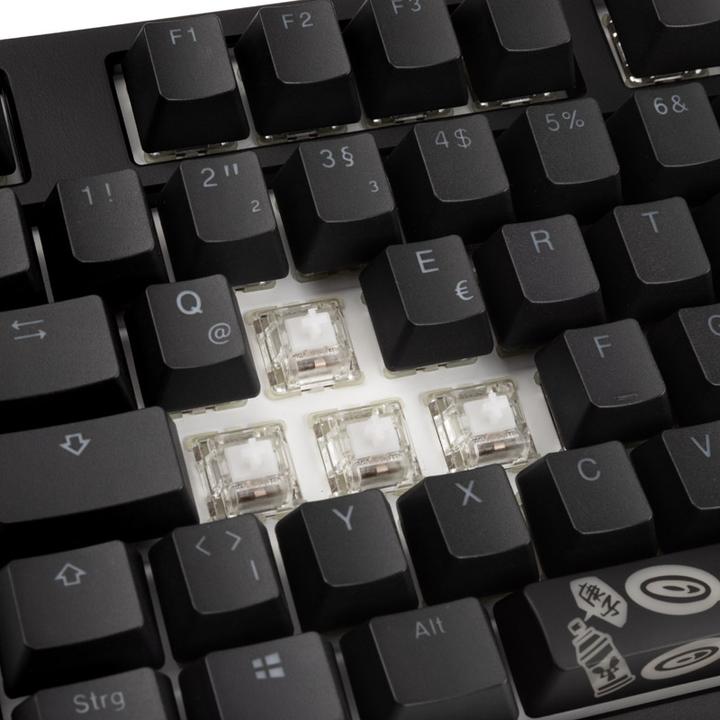 Produktbild Ducky ONE 2 Backlit PBT Gaming Tastatur, MX-Nature-White, RGB LED (DE, Kabelgebunden)