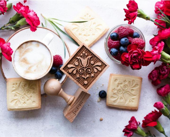 Immagine prodotto Folkroll Timbro in pasta con motivo 3D 'Merry Christmas' (Buon Natale)