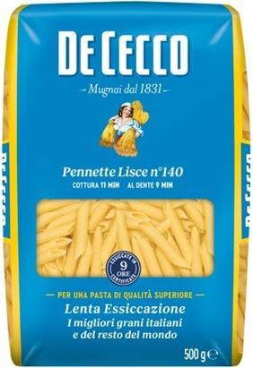 Immagine prodotto De Cecco Pennette lisce nr. 140 (500 g)