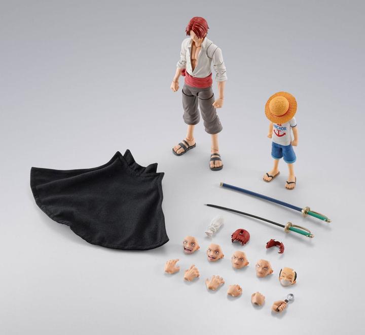 Produktbild Bandai One Piece S.H.Figuarts Actionfiguren 2er-Pack Shanks & Monkey D. Luffy Childhood Ver.