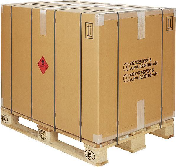 Immagine prodotto kaiserkraft Scatola per merci pericolose PREMIUM, marrone, dimensioni interne 1170 x 770 x (60 x)