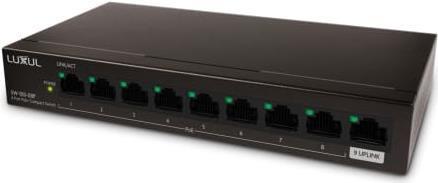 Luxul 8 Port Gigabit PoE+ Switch w/Uplink (92W POE+) (8 Ports)
