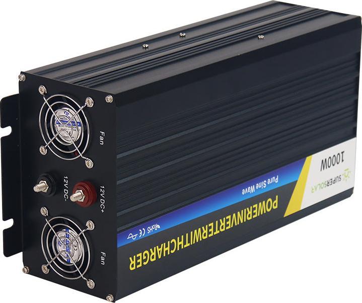 Actual product image Supersolar Sine wave inverter 1000W/12V with charging function