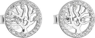 Produktbild Evolution Group Silver earrings Tree of life with zircons 11218.1 (L)