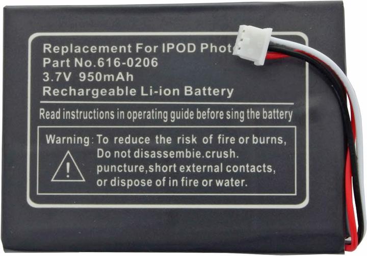 Actual product image AccuCell Battery for Apple iPod-4, 616-0183, 616-0206
