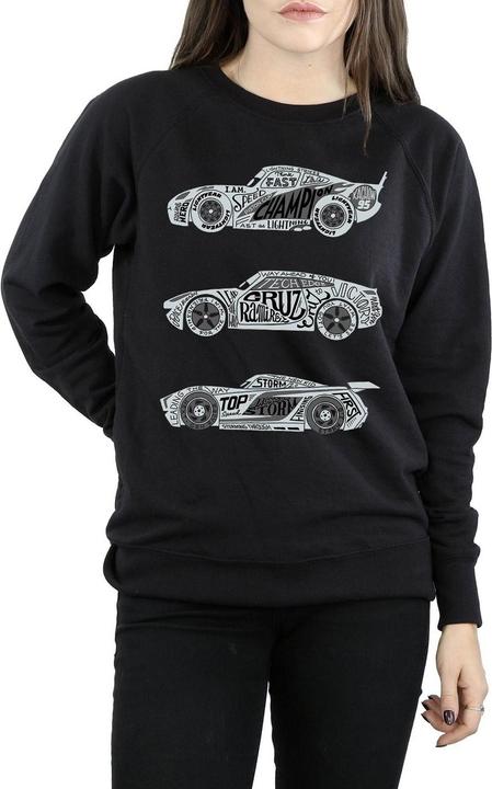 Immagine prodotto Disney Cars Text Racers Felpa Donna (XL)