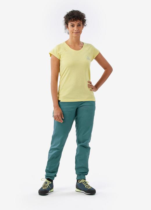 Produktbild Simond Kletter-T-Shirt Damen stretch - Vertika gelb by Montse Galbany (L)
