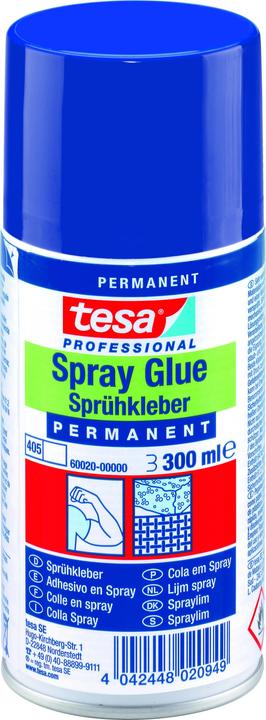 Produktbild tesa Sprühkleber PERMANENT, starker Klebstoff zum Sprühen, 500ml Dose (475 g, 500 ml)