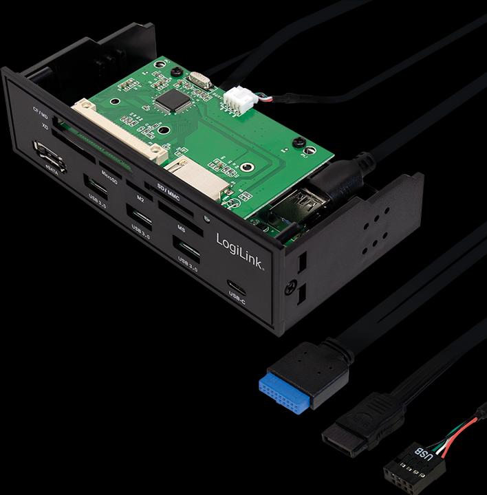 Actual product image LogiLink Multifunktions-Panel (SATA)