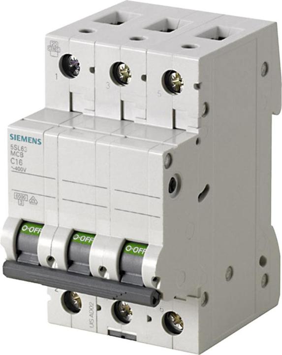 Siemens SIEM 5SL6363-7 Disjoncteur 400V 6kA 3 pôles C, 63A