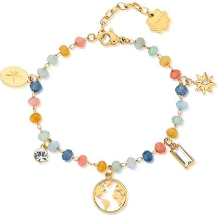 Produktbild Brosway Decent Gold Plated Bracelet with Chakra Beads and Charms BHKB131 (Edelstahl)