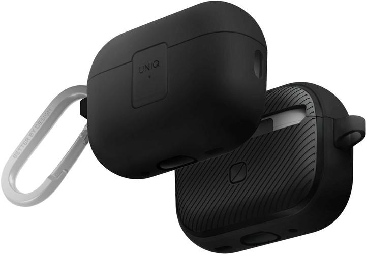 Produktbild Uniq etui Clyde Lock Case AirPods Pro 2 (2022/2023) czarno-ciemnoszary/charcoal-dark grey (Kopfhörer Tasche)