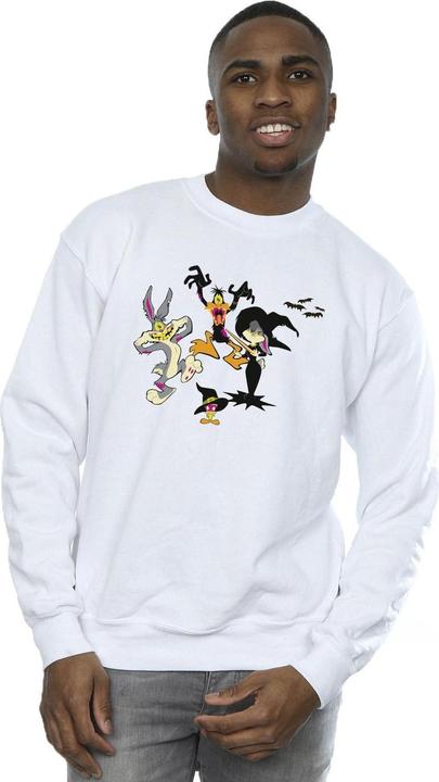 Actual product image Looney Tunes Mens Halloween Friends Sweatshirt (S)