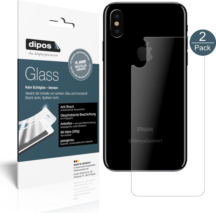 Image du produit Dipos Film de Protection d’écran Anti-Shock (1 pièce(s), Apple iPhone X)