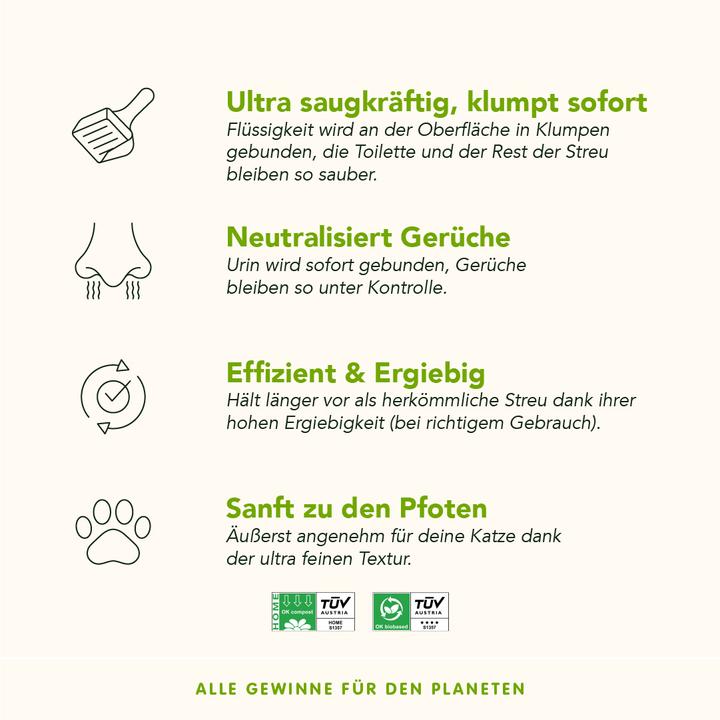 Nutritional values and ingredients Almo Nature Cat Litter (Clumping, 2.27 kg)