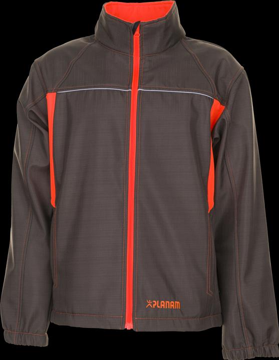 Actual product image Planam Basalt Neon work jacket softshell jacket olive orange size XXXL (3XL)