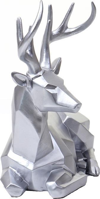 Produktbild Swisshandel24 Deko Figur Hirsch, Reh Deko-Hirsch Tierfigur Skulptur Statue, liegend Indoor/Outdoor, Polyresin 33x3