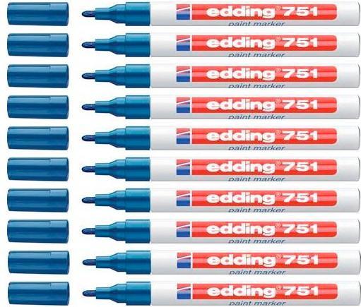 Produktbild Edding 751 Blau Blau (Blue, White, 2 mm, 1 x)