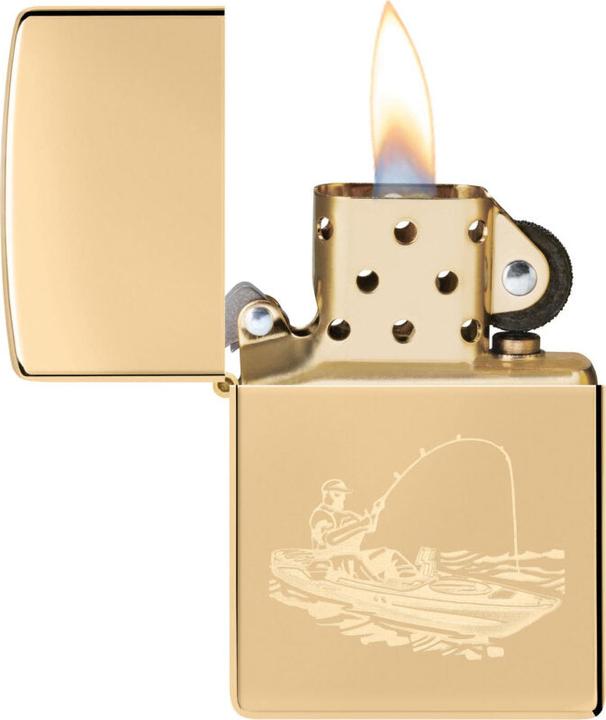 Actual product image Zippo Fisher Gold