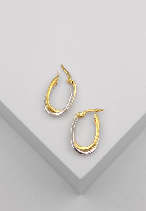 Produktbild Muau Creolen (750/18 K Weissgold, 750/18 K Gelbgold)