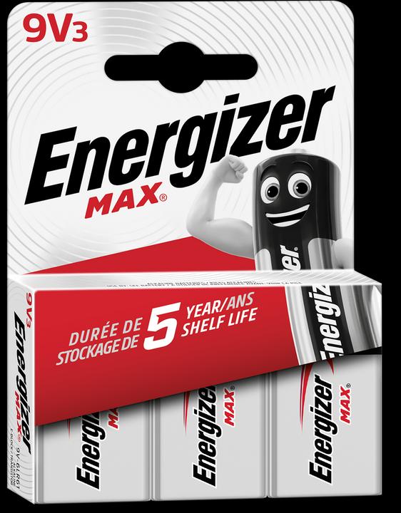 Produktbild Energizer Max Alkaline (3 Stk., 9V Block)
