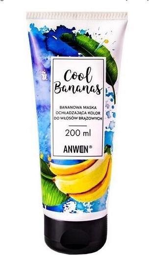 Immagine prodotto Anwen Cool Bananas Maschera rinfrescante del colore della banana per capelli castani 200Ml (200 ml)