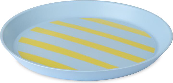 Produktbild Koziol Speiseteller Nora S Stripes Ø 20.5 cm, 1 Stück, Sweet Blue (1 x, 20.50 cm)