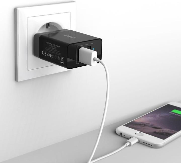 Actual product image Anker 2-Port USB Charger (24 W)