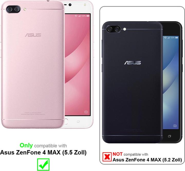 Actual product image Cadorabo Full screen display protection glass (1 Piece, Asus Zenfone 4 Max)