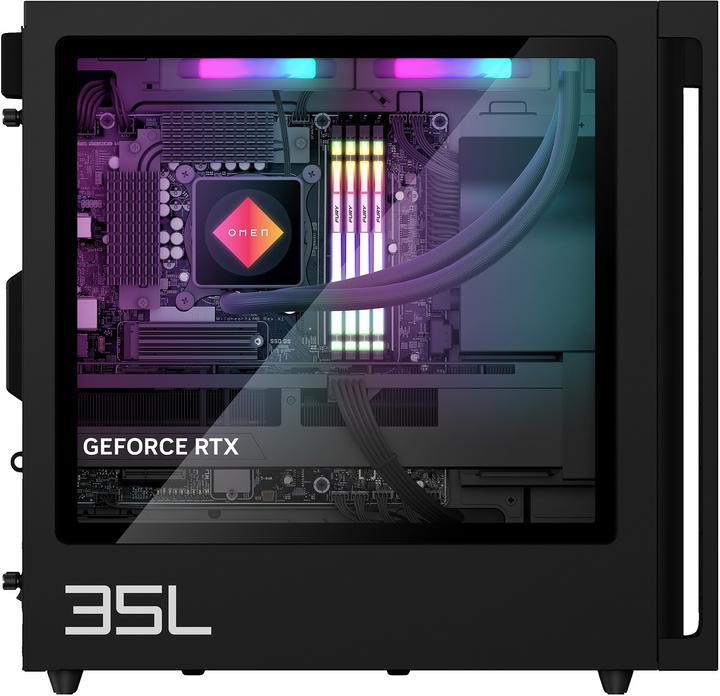 Actual product image HP OMEN GT16-0477ng 35L Gaming Desktop AMD Ryzen™ 7 8700F 64GB/2TB SSD RTX 4070 SUPER Windows 11 (AMD Ryzen 7 8700F, 65.54 GB, 2000 GB, GeForce RTX 4070 Super)