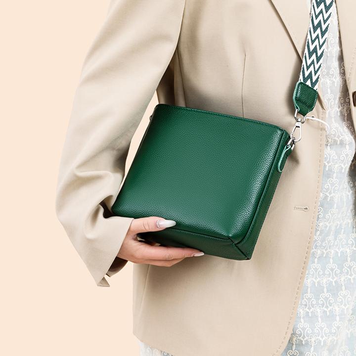Produktbild Only-Bags.Store Kunstleder Crossbody Umhängetasche, Solid Farbe Messenger Satchel Geldbörse, Casual Fashion