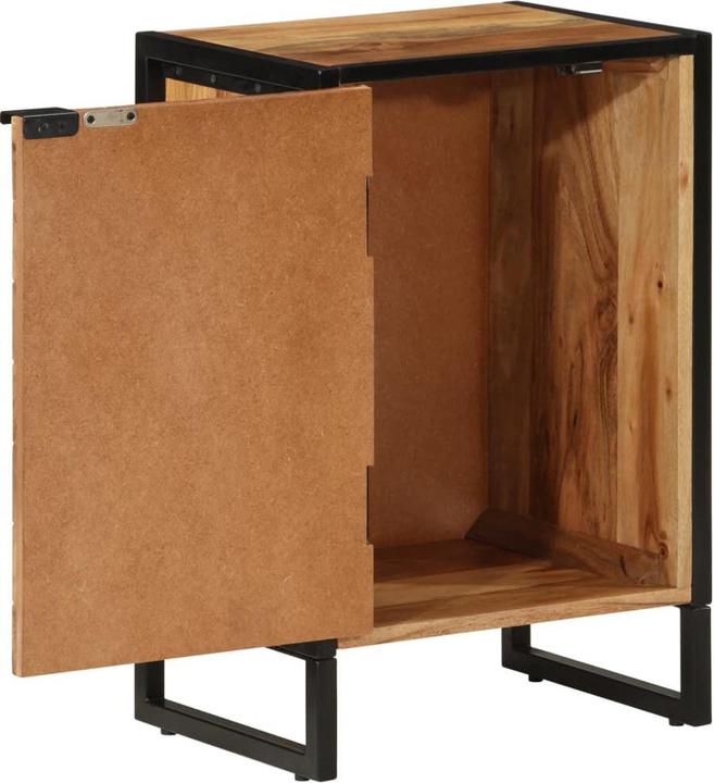 Image du produit VidaXL Armoire de salle de bain en acacia et fer (40 x 30 x 60 cm)