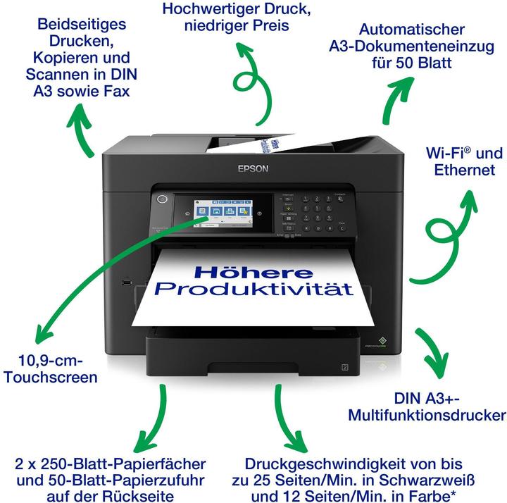 Produktbild Epson WorkForce WF-7840DTWF (Tintenpatrone, Farbe)