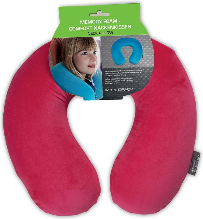 Worldpack Nackenkissen Memory Foam brombeer (Kopf- & Nackenkissen)