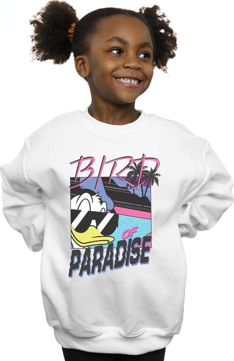 Actual product image Disney Girls Donald Duck Bird Of Paradise Sweatshirt (128)