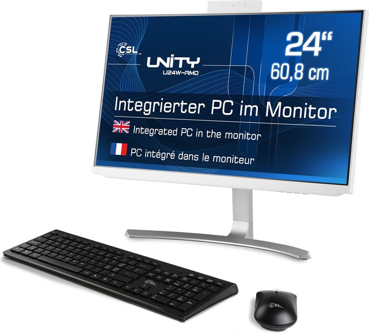 Immagine prodotto CSL PC All-in-One Unity U24W-AMD / 5700G / 2000 GB / 32 GB / Windows 11 Home (AMD Ryzen 7 5700G, 32 GB, 2000 GB, AMD Radeon Graphics)