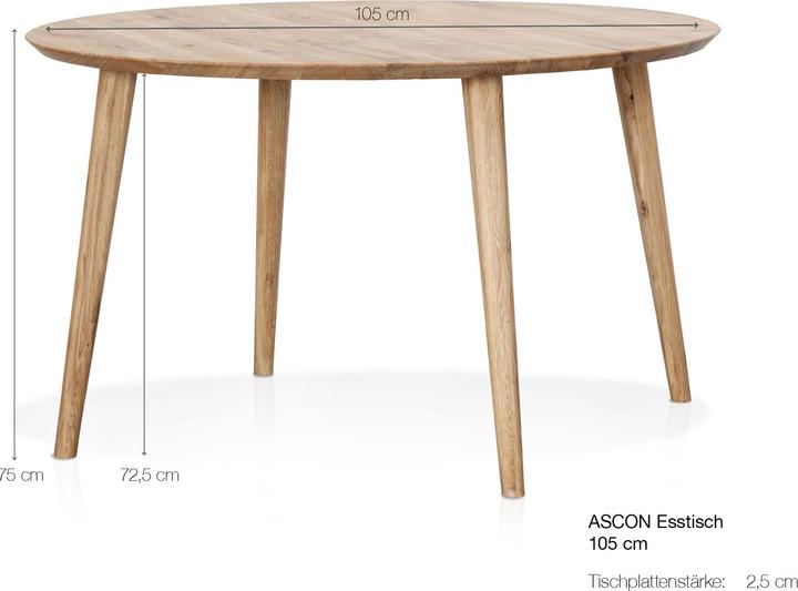 Produktbild Möbel-Eins Ascon (105 x 105 x 75 cm)