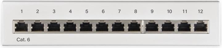 Immagine prodotto Goobay CAT 6 Mini/Desktop Patch Panel, 12 porte, bianco