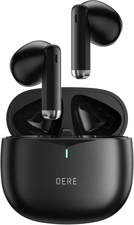 Actual product image Qere E28 Wireless Bluetooth 5.3 Headphones In-Ear HIFI with Nois cancellation, IPX5 & Touch Control (ANC, 20 h, Wireless)