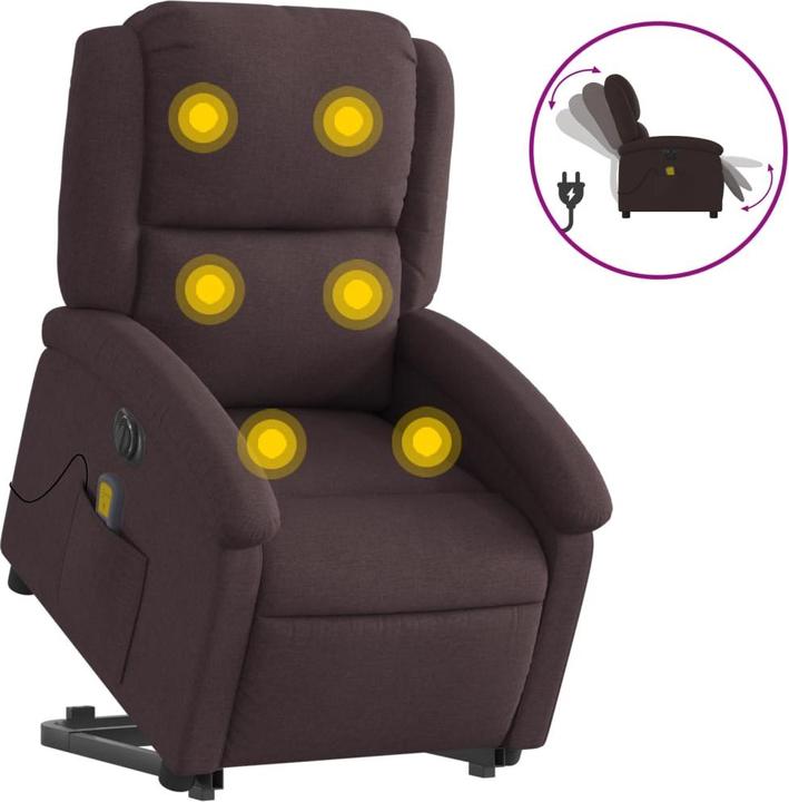 Produktbild VidaXL Elektrischer Massagesessel mit Aufstehhilfe Stoff