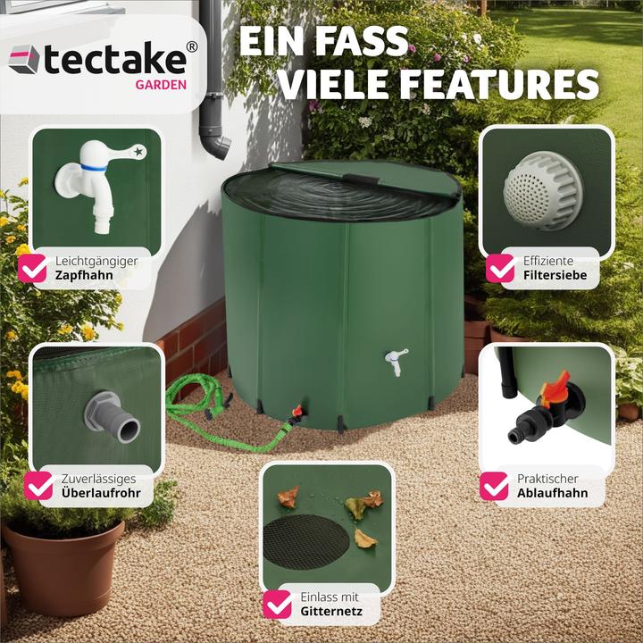 Actual product image tectake Rainwater tank (750 l)