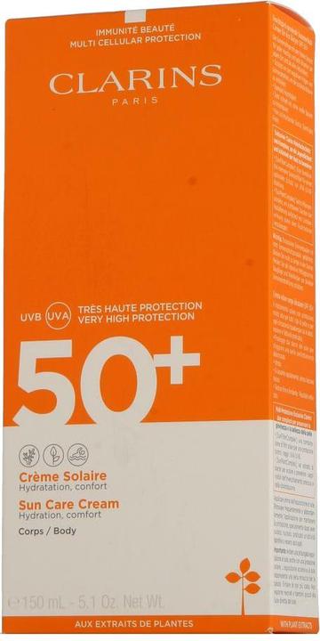 Actual product image Clarins Crème Solaire (Suntan cream, SPF 50+, 150 ml, 199 g)