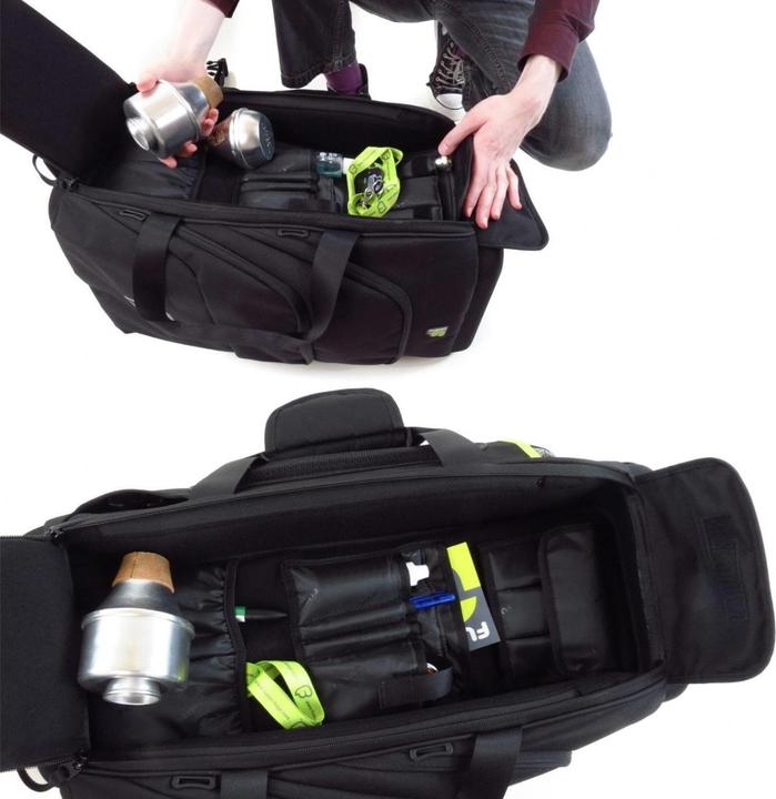 Actual product image Fusion UB-04-B Urban Triple Trumpet Bag - Blue/Black (Trumpets, Flugelhorn, Cornet)