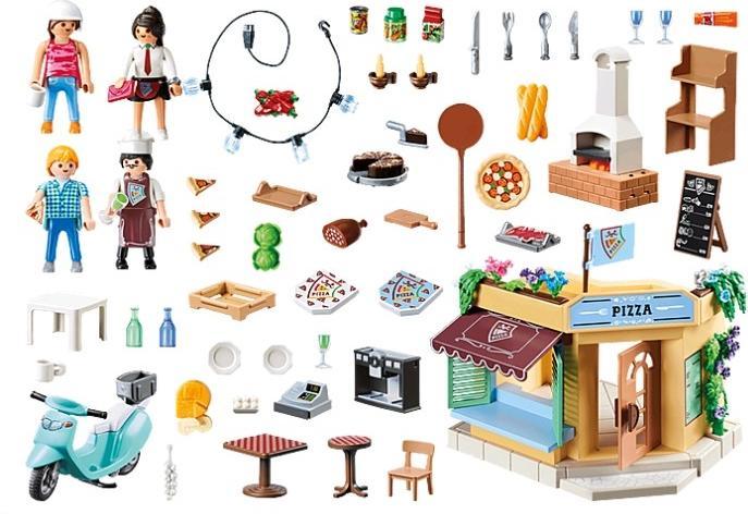 Produktbild Playmobil Pizzeria mit Gartenrestaurant (70336, Playmobil City Life)