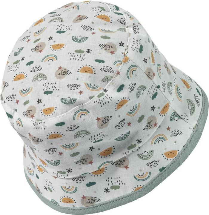 Actual product image Sterntaler Sun hat with neck protection rainbow stone green size 47 (47)