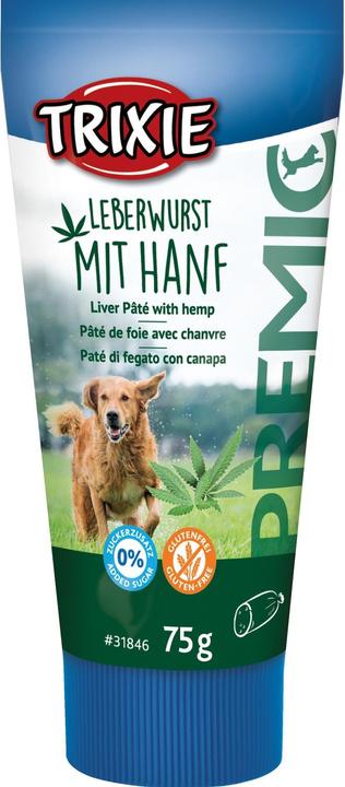 Produktbild Trixie Leberwurst mit Hanf, 75 g (Senior, Adult, Junior, 1 Stk., 75 g)